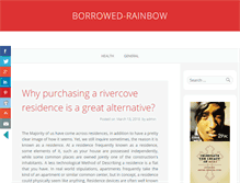 Tablet Screenshot of borrowed-rainbow.com